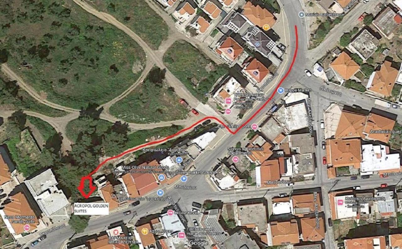 Acropol Golden Suites Néosz Marmarász Kültér fotó